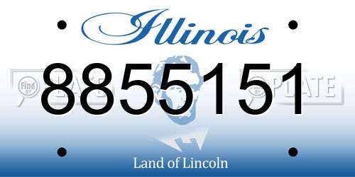 8855151 Illinois License Plate