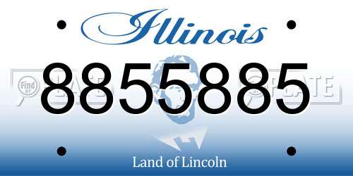 8855885 Illinois License Plate