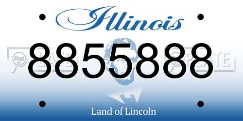 8855888 Illinois License Plate