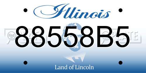 88558B5 Illinois License Plate