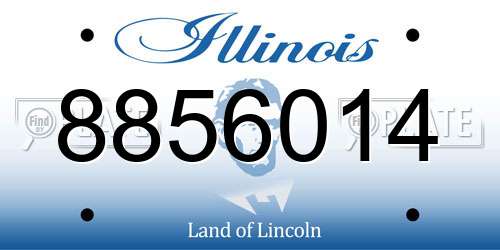 8856014 Illinois License Plate