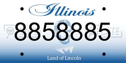 8858885 Illinois License Plate