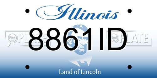 8861ID Illinois License Plate