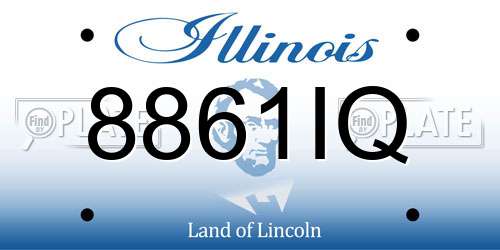 8861IQ Illinois License Plate