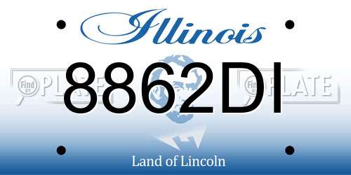 8862DI Illinois License Plate