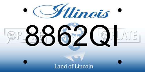 8862QI Illinois License Plate