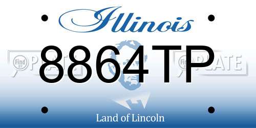 8864TP Illinois License Plate