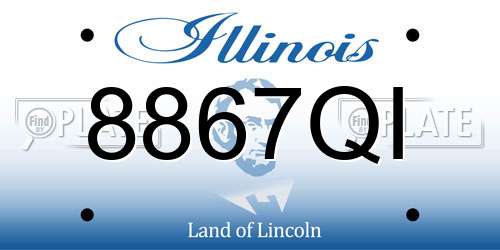 8867QI Illinois License Plate