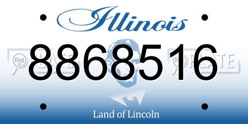 8868516 Illinois License Plate