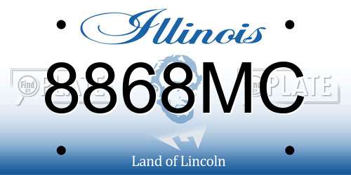 8868MC Illinois License Plate