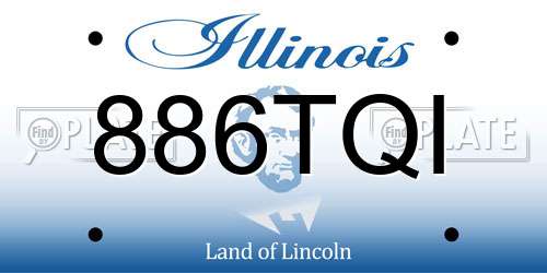 886TQI Illinois License Plate