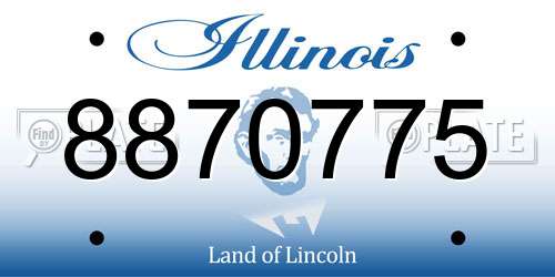 8870775 Illinois License Plate