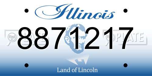 8871217 Illinois License Plate