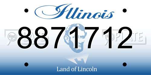 8871712 Illinois License Plate