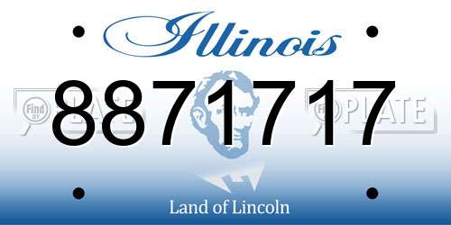 8871717 Illinois License Plate