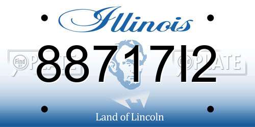 88717I2 Illinois License Plate