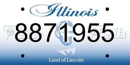 8871955 Illinois License Plate