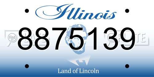 8875139 Illinois License Plate