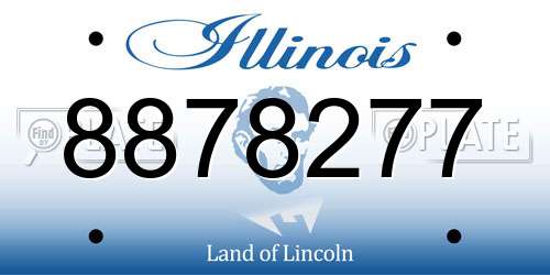 8878277 Illinois License Plate