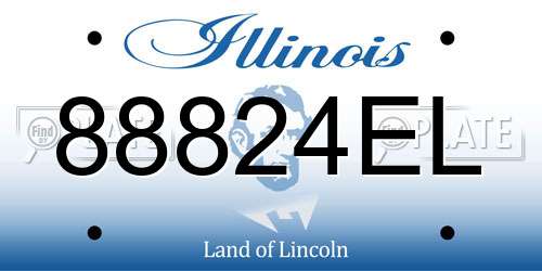 88824EL Illinois License Plate