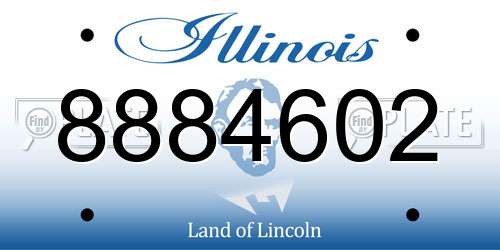 8884602 Illinois License Plate