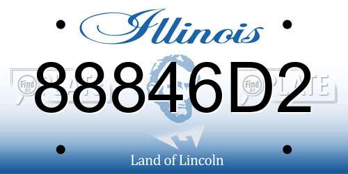88846D2 Illinois License Plate