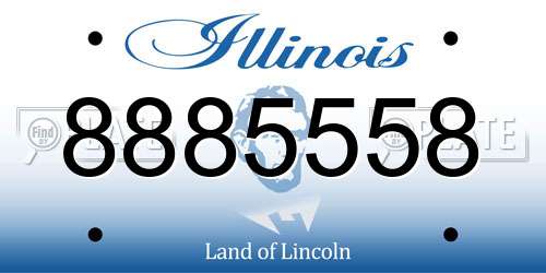 8885558 Illinois License Plate