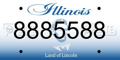 8885588 Illinois License Plate