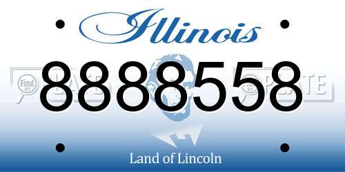 8888558 Illinois License Plate