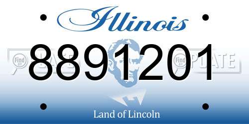 8891201 Illinois License Plate