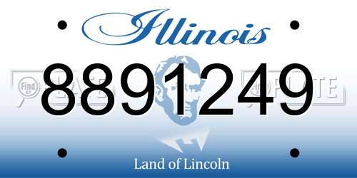 8891249 Illinois License Plate