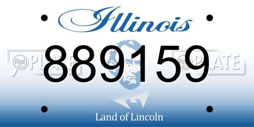 889159 Illinois License Plate