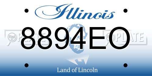 8894EO Illinois License Plate