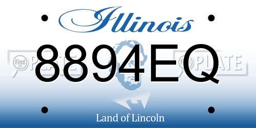 8894EQ Illinois License Plate