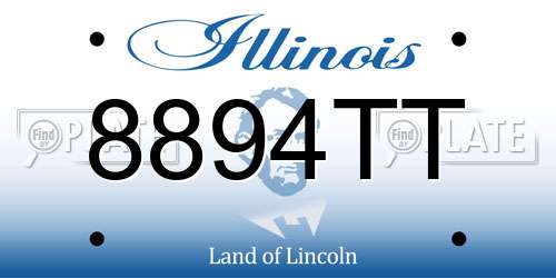 8894TT Illinois License Plate