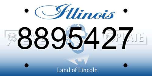 8895427 Illinois License Plate