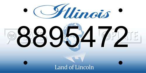 8895472 Illinois License Plate