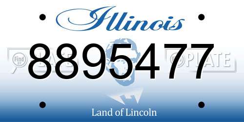8895477 Illinois License Plate