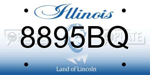 8895BQ Illinois License Plate