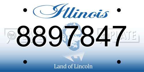 8897847 Illinois License Plate