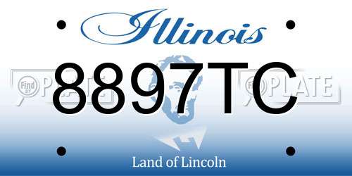 8897TC Illinois License Plate
