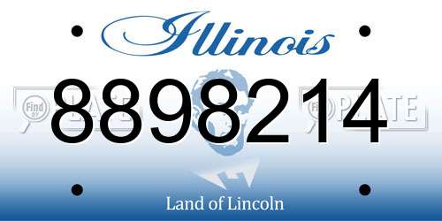 8898214 Illinois License Plate