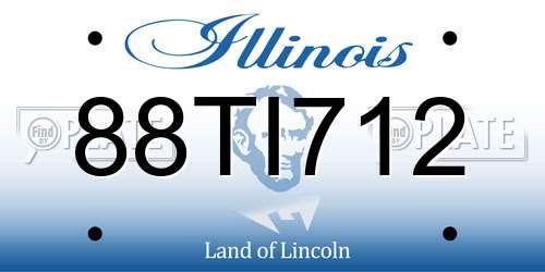 88TI712 Illinois License Plate
