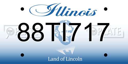 88TI717 Illinois License Plate