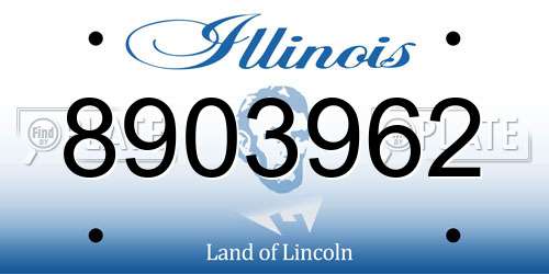 8903962 Illinois License Plate