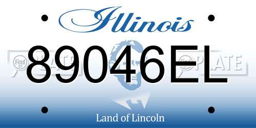 89046EL Illinois License Plate
