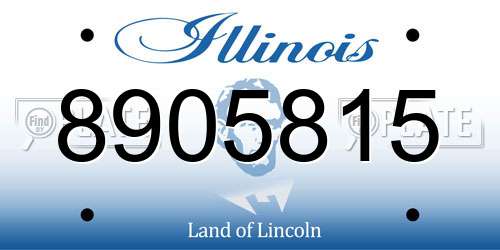 8905815 Illinois License Plate