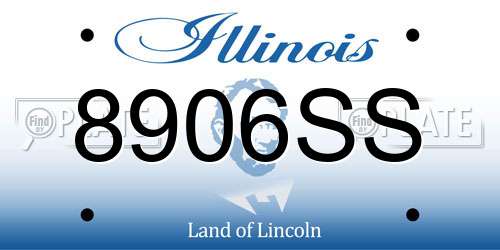 8906SS Illinois License Plate