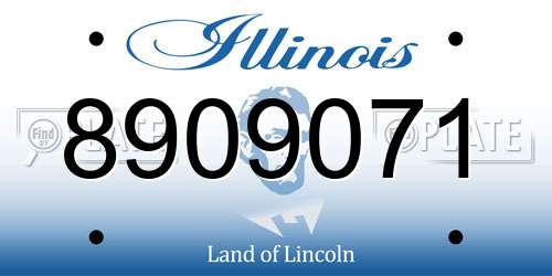 8909071 Illinois License Plate