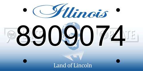8909074 Illinois License Plate